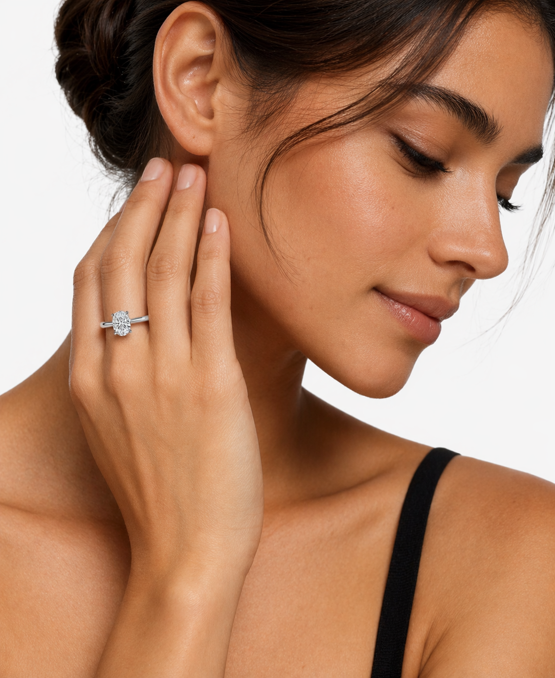 LUMIÈRE Solitaire Ring  | D Color Moissanite | 925 Silver | Diamond-Level Sparkle